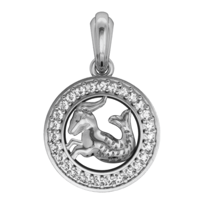 Capricorn Charm in Silver